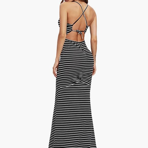 Black White Sexy Dress - Picture 2 of 4